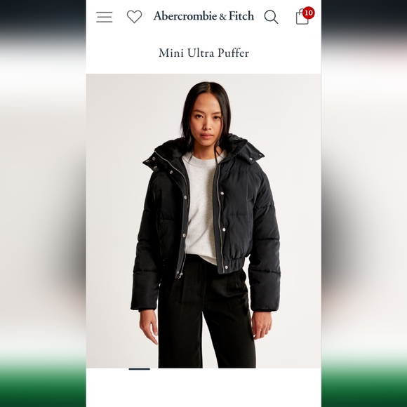 Abercrombie mini ultra puffer - Picture 1 of 4
